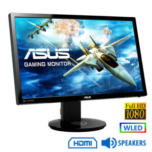 Used (A-) Monitor Gaming VG248QE WLED TN-144Hz/Asus/24\"FHD/1920x1080/Wide/Black/w/Speakers/Grade A-/