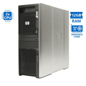 HP Z600 Tower Xeon 2x X5650(6-Cores)/12GB DDR3/500GB/Nvidia 768MB/DVD/7P Grade A Workstation Refurbi