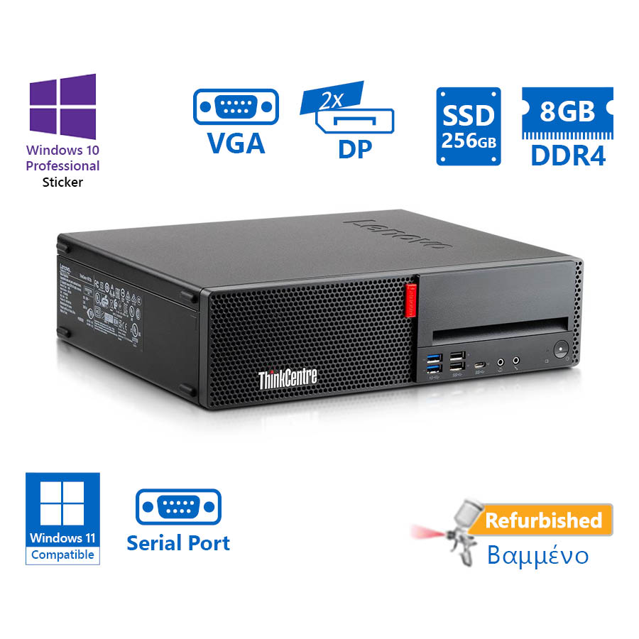 100851_1 Lenovo M720s SFF i5-8400/8GB DDR4/256GB SSD/DVD/10P Grade A+ Refurbished PC - Image 1
