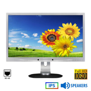 Used Monitor 231P4QUPES/00 IPS LED/Philps/23\"FHD/1920x1080/Wide/Silver/Black/w/Speakers/D-SUB & LAN
