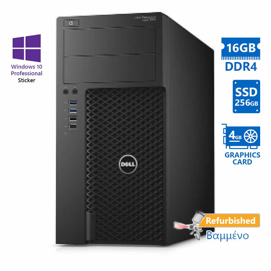101071_1 Dell Precision 3620 Tower i7-7700/16GB DDR4/256GB SSD/No ODD/Nvidia 4GB/10P Grade A+ Workstation Ref - Image 1