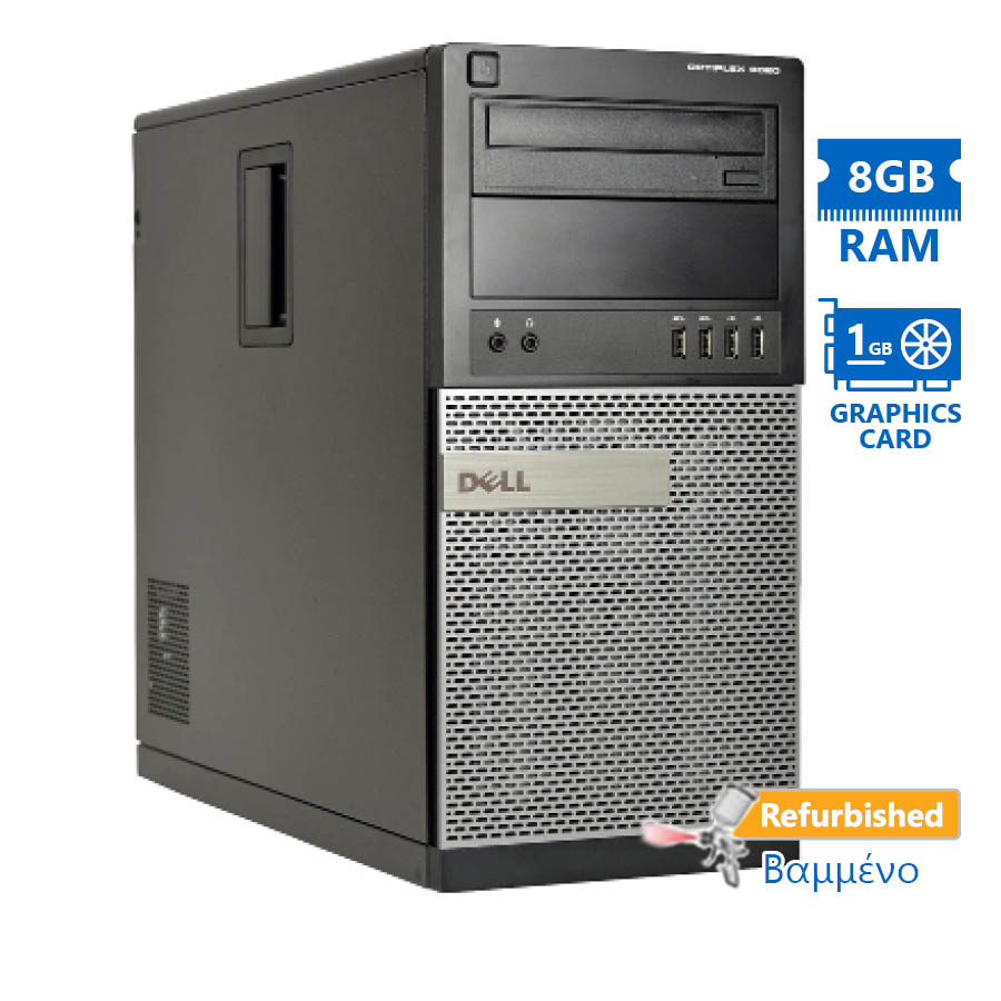 101192_1 Dell 9020 Tower i7-4790/8GB DDR3/500GB/ATI 1GB/DVD/7P Grade A+ Refurbished PC - Image 1