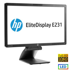 Used Monitor E231 LED/HP/23\"FHD/1920x1080/Wide/Black/D-SUB & DVI-D & DP & USB Hub