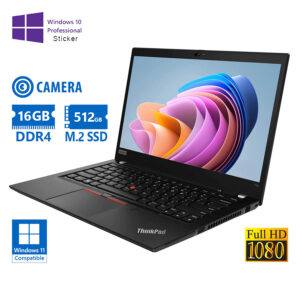 Lenovo (A-) ThinkPad T14 Gen 1 Ryzen 5 Pro 4650U/14”FHD/16GB DDR4/512GB M.2 SSD/No ODD/Camera/10P Gr