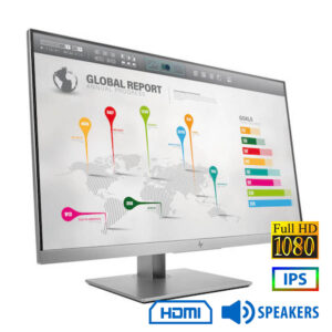 Used Monitor ElitDisplay E273 IPS/HP/27\"FHD/1920x1080/Wide/Silver/Black/w/Speakers/D-SUB & DP & HDMI