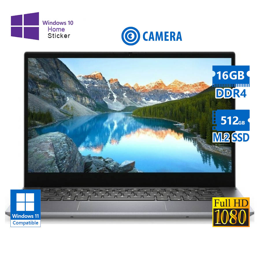 101467_1 Dell Inspiron 5410 i7-11390H/14\"FHD/16GB DDR4/512GB M.2 SSD/No ODD/Camera/10H Grade A Refurbished La - Image 1