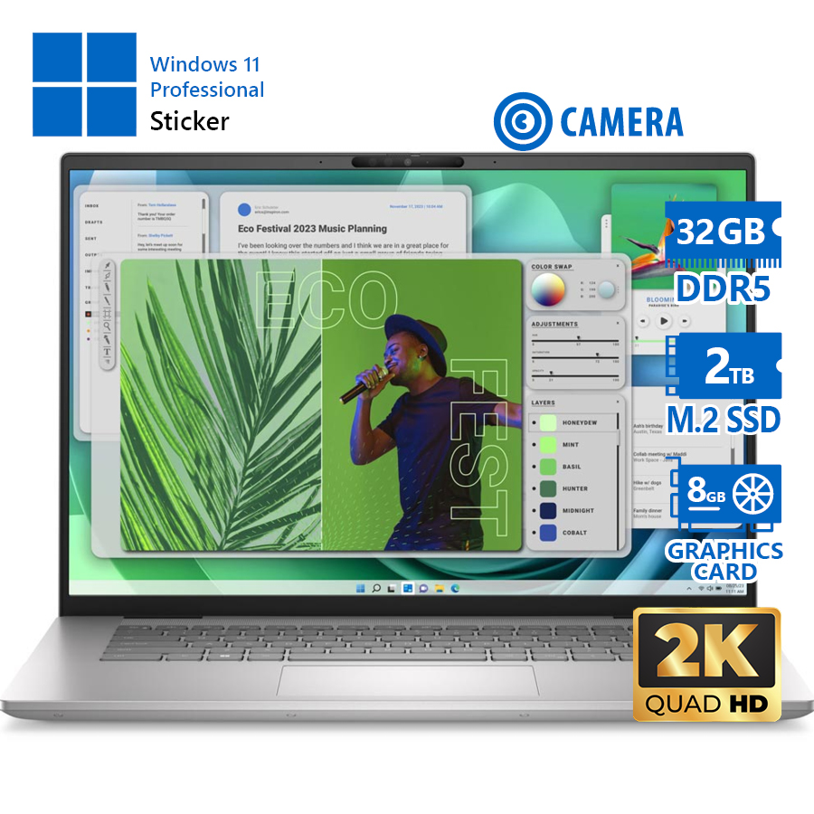 101474_1 Dell Inspiron 7630 i7-13620H/16\"QHD 2.5k/32GB DDR5/2TB M.2 SSD/No ODD/GeForce RTX 4060 MAX-Q (8GB)/C - Image 1