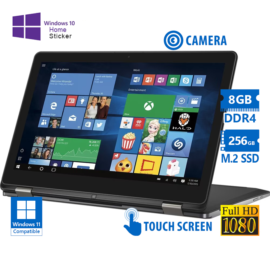 101491_1 Dell Inspiron 7568 Hybrid (2 in 1) i5-8265U/15.6\"FHD Touchscreen/8GB DDR4/256GB M.2 SSD/No ODD/Camer - Image 1
